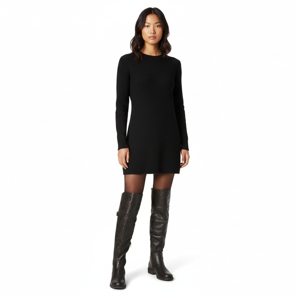 Diba London Over The Knee Boots Combat Style Faux Leather Brown Size 9M New